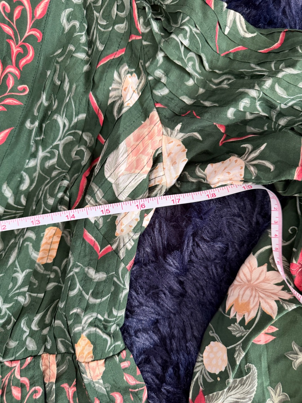 FARM Rio Green Dress with Coral Floral Print - Picture 5 of 8